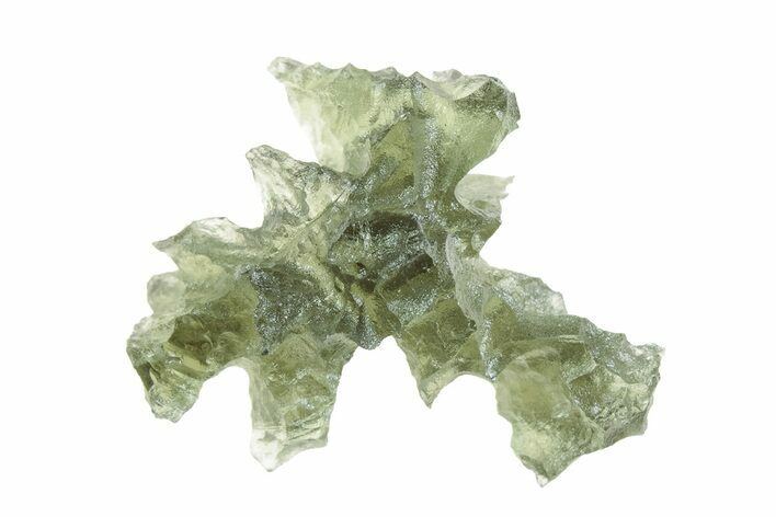 Green Moldavite Tektite ( g) - Besednice, Czech Republic #376291
